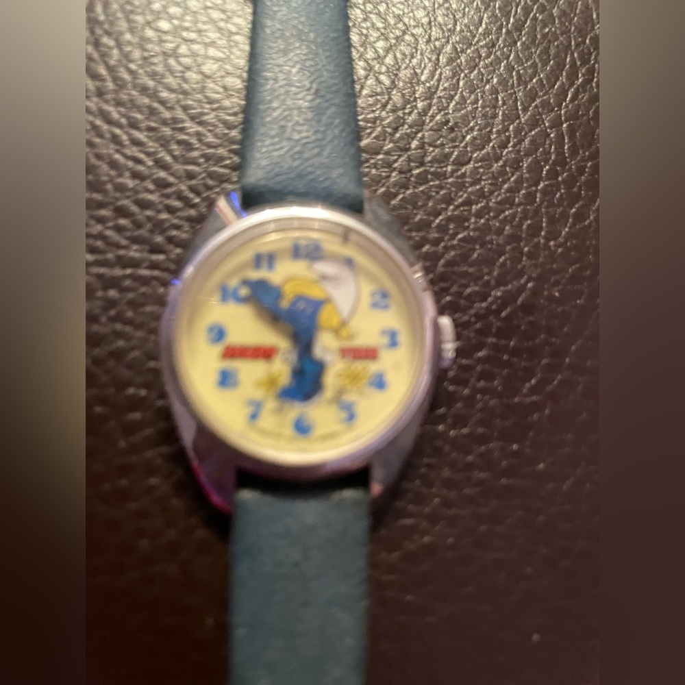 Very rare Smurfette vintage Smurf’s watch 1970s collectible Bradley timepieces - Picture 2 of 8